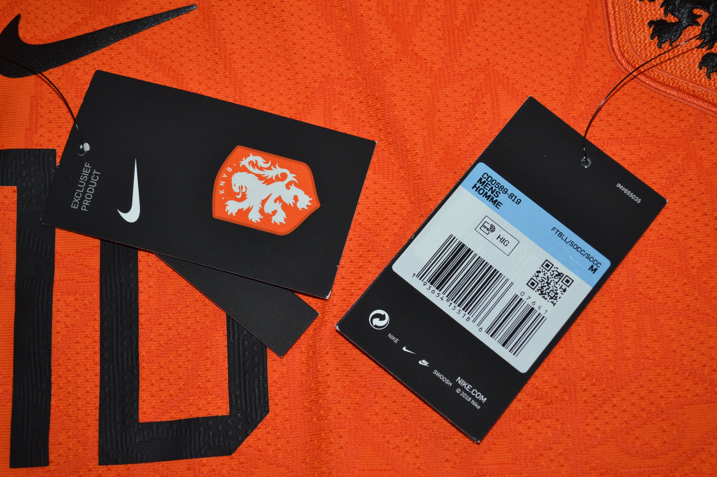 Netherlands Home Shirt 2020/2021 Jersey Player Issue SZ M