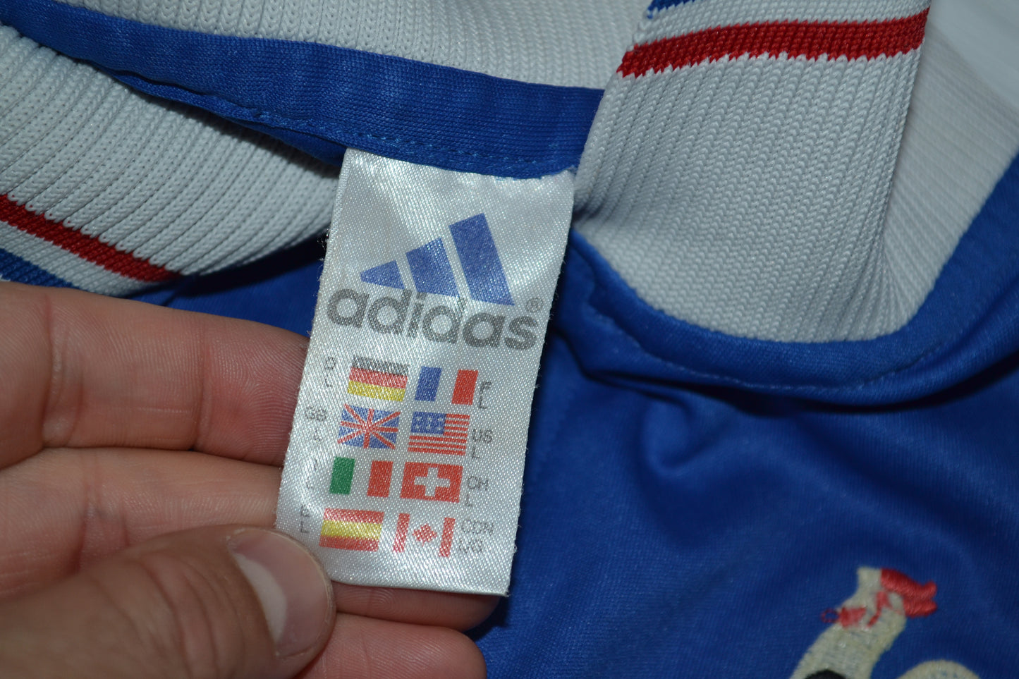 France Football Shirt 90s Soccer Jersey SZ L