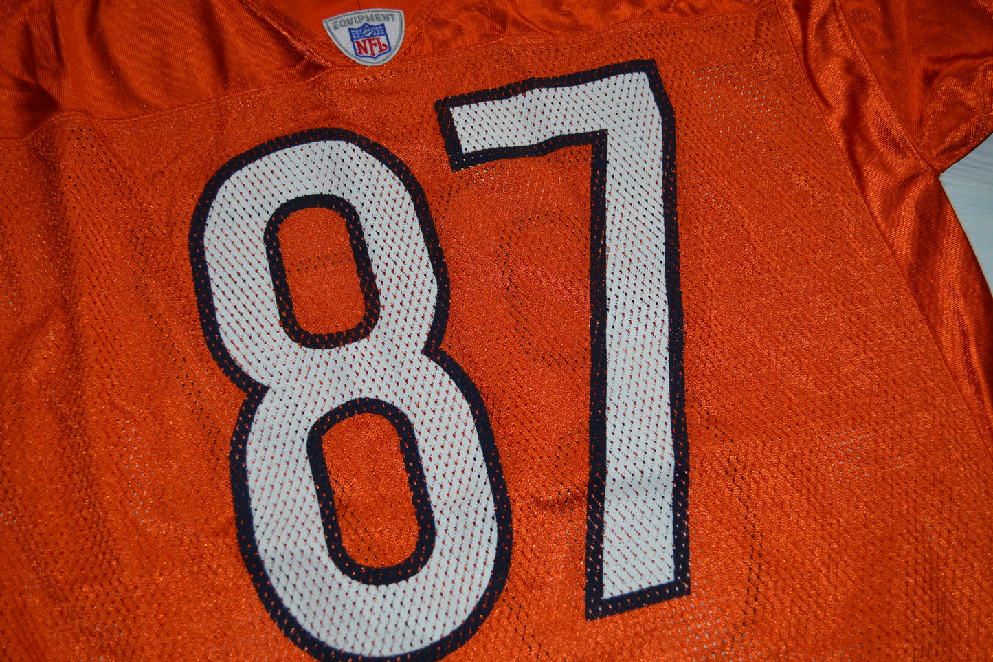 Vintage NFL Chicago Bears Mushin Muhammad #87 Orange Jersey SZ M