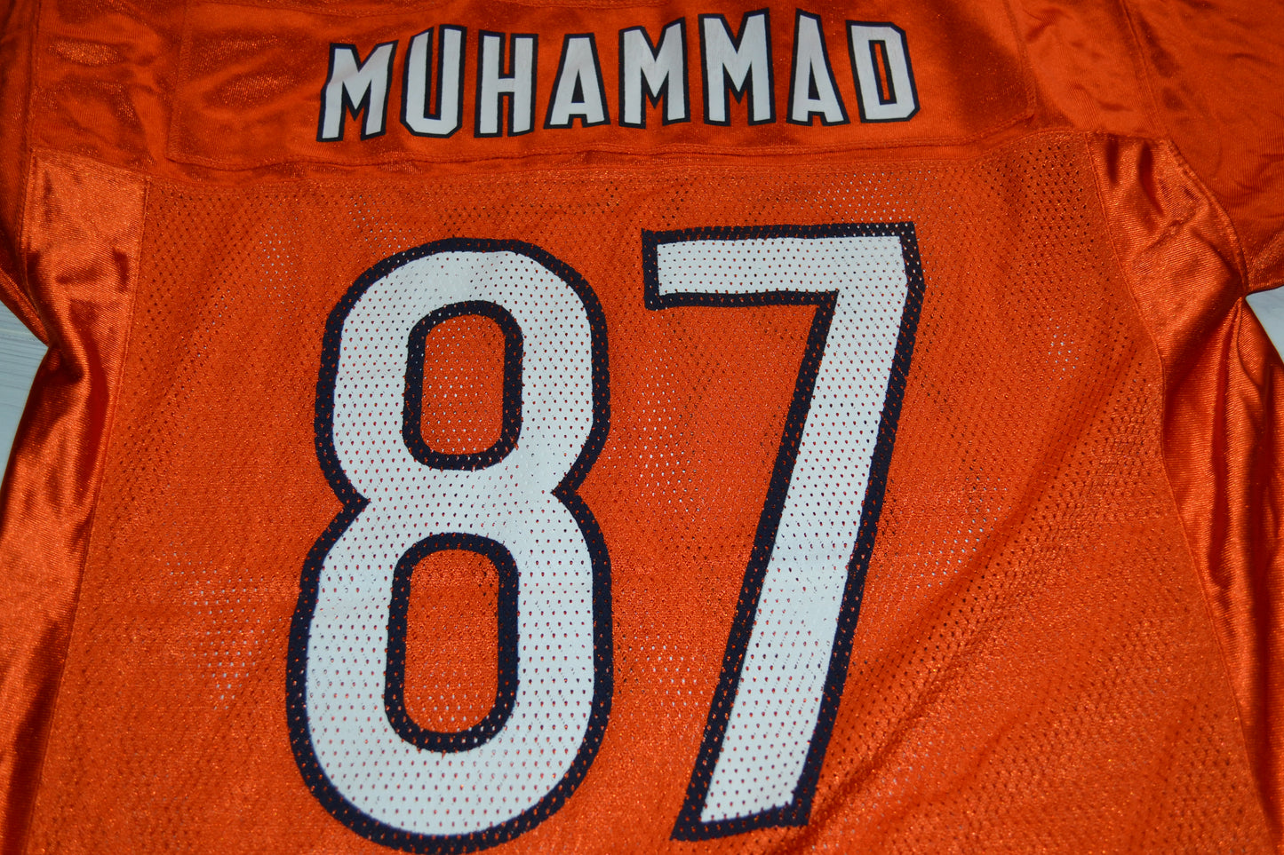 Vintage NFL Chicago Bears Mushin Muhammad #87 Orange Jersey SZ M