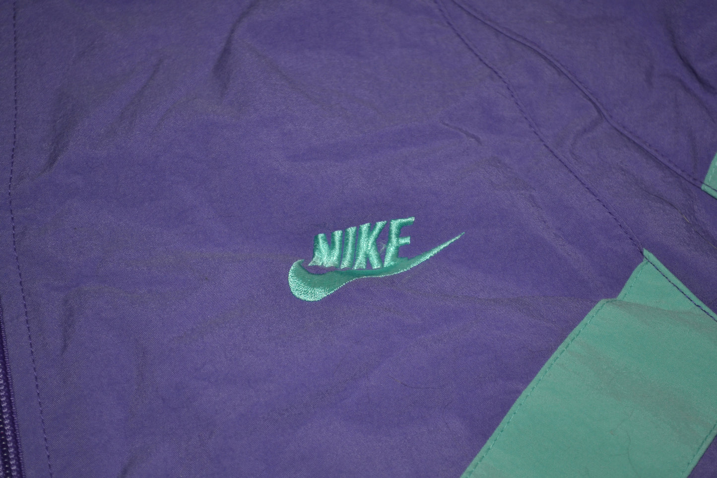 Vintage Nike 90s Nylon Top Jacket Purple SZ M