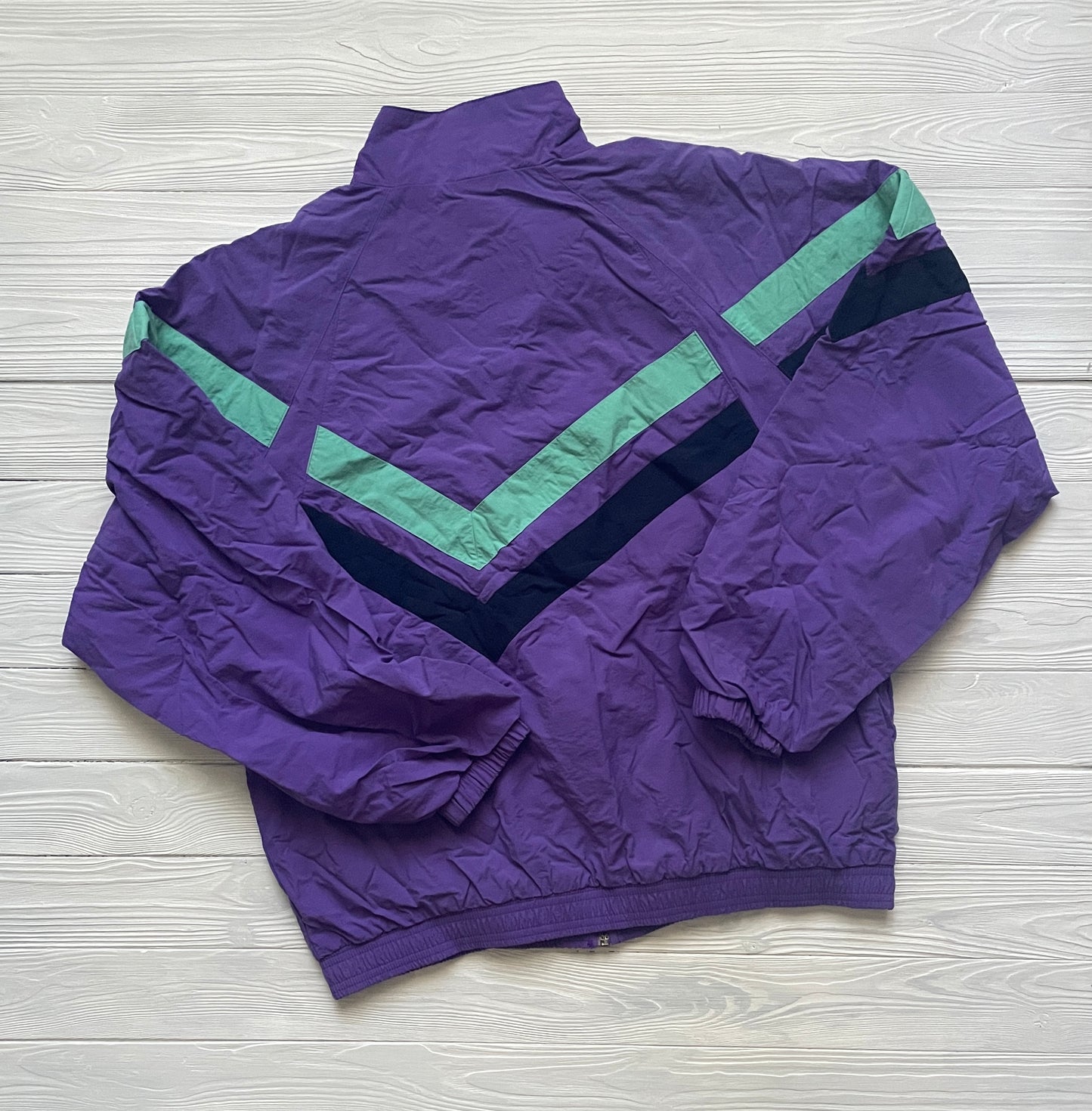 Vintage Nike 90s Nylon Top Jacket Purple SZ M