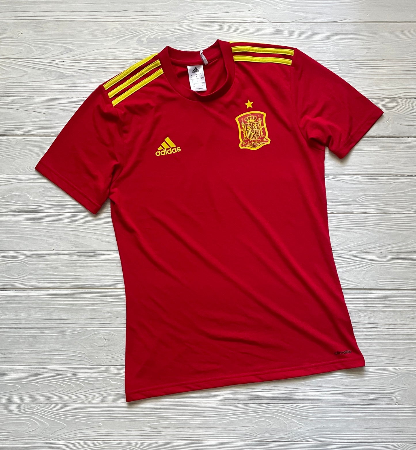 Spain Football T-Shirt Cotton Jersey SZ S