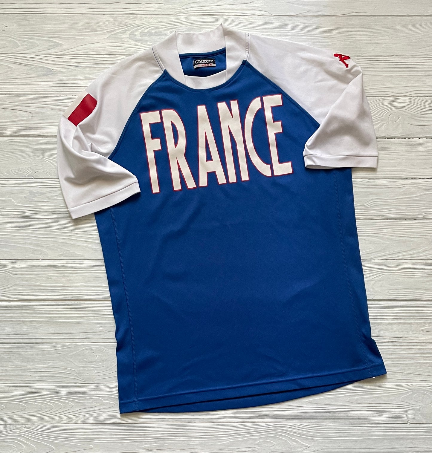 France Football Shirt Kappa Soccer Jersey SZ L