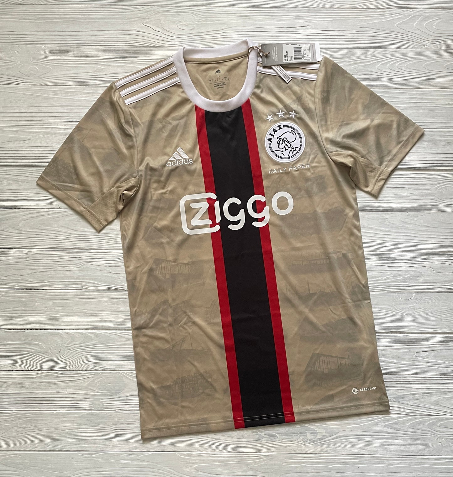 AJAX AMSTERDAM X DAILY PAPER Third Shirt 2022/2023 Jersey SZ